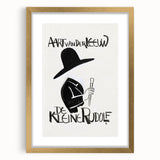 Minimalist Expressionist Wall Art - Bold Black & White Design