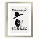 Minimalist Expressionist Wall Art - Bold Black & White Design