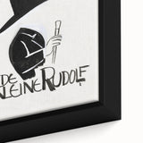 Minimalist Expressionist Wall Art - Bold Black & White Design