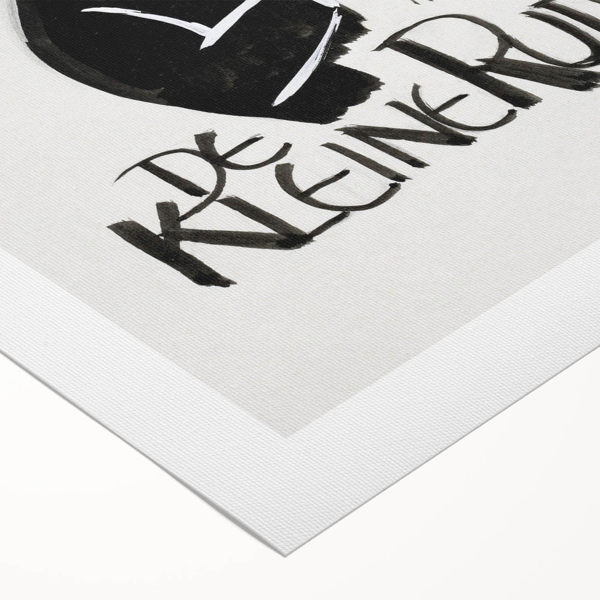 Minimalist Expressionist Wall Art - Bold Black & White Design