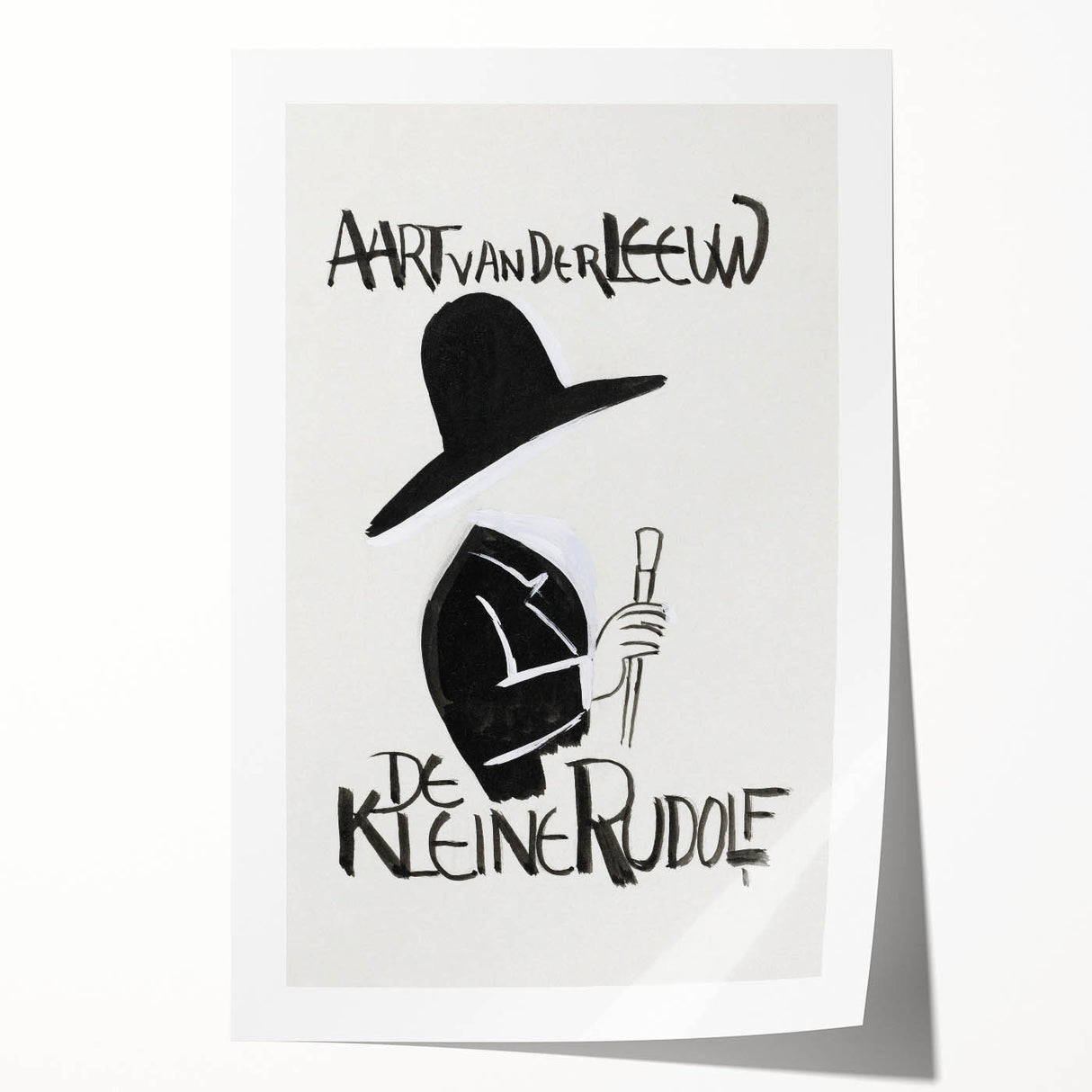Minimalist Expressionist Wall Art - Bold Black & White Design
