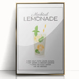 Art deco poster featuring a stylized cocktail glass in gold and black tones on acrylic, ideal for modern bar area decor.