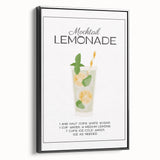 Black and white vintage poster art of a landscape on framed canvas, ideal for bedroom wall decor.