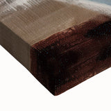 Large art featuring a close-up black and white landscape painting of fruits on stretched canvas.