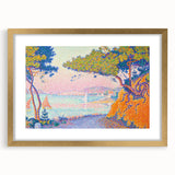 Golfe-Juan by Paul Signac: Colorful Coastal Pointillist Wall Art Print