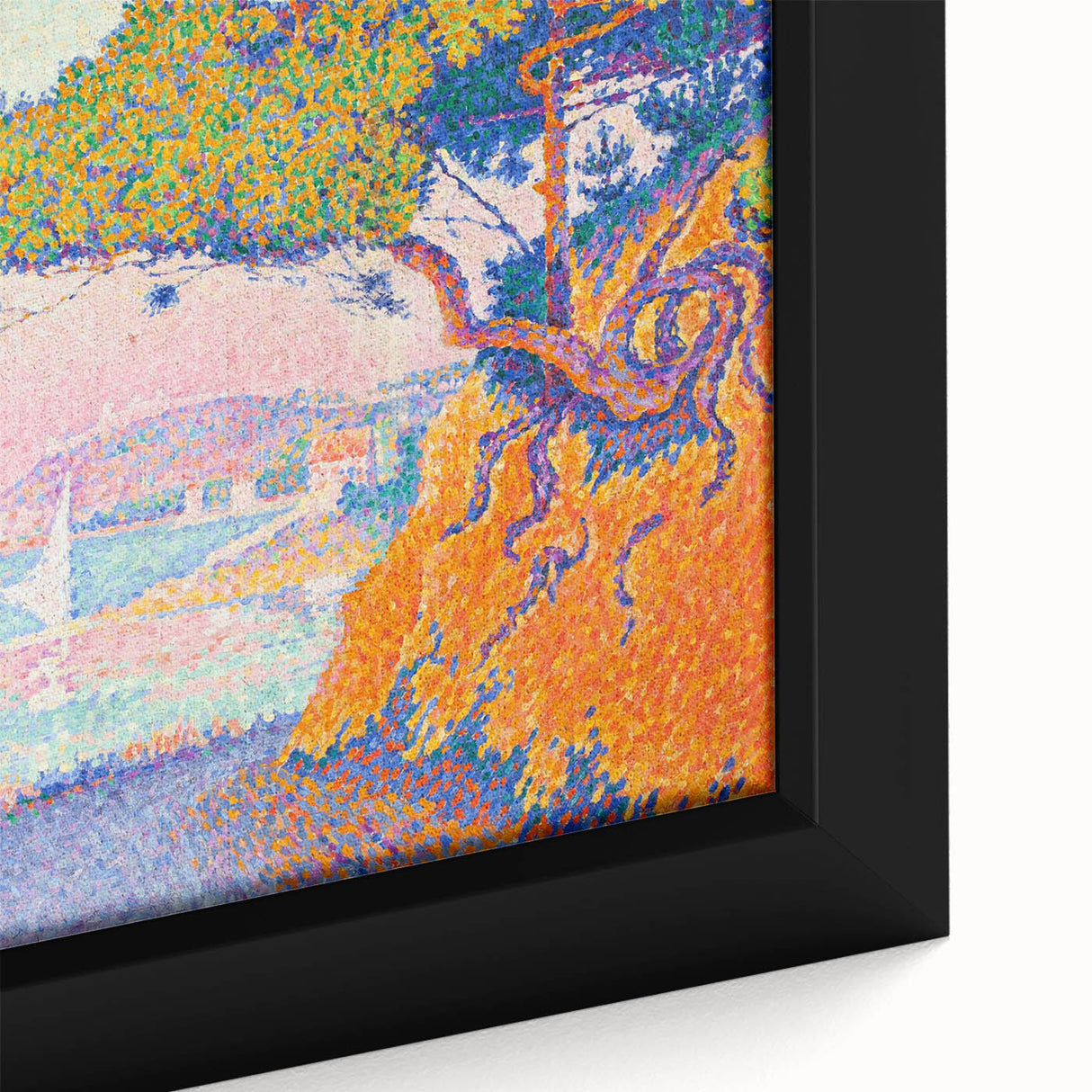 Golfe-Juan by Paul Signac: Colorful Coastal Pointillist Wall Art Print