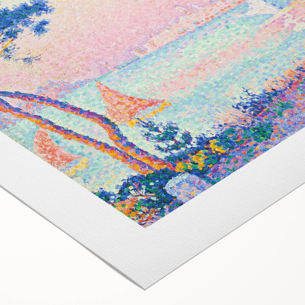 Golfe-Juan by Paul Signac: Colorful Coastal Pointillist Wall Art Print