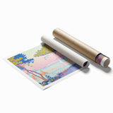 Golfe-Juan by Paul Signac: Colorful Coastal Pointillist Wall Art Print