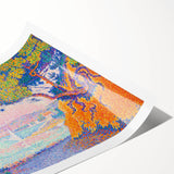 Golfe-Juan by Paul Signac: Colorful Coastal Pointillist Wall Art Print