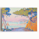 Golfe-Juan by Paul Signac: Colorful Coastal Pointillist Wall Art Print