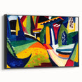 Vibrant Abstract Landscape - Modern Wall Art in Bold Color Palette