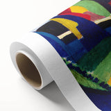 Vibrant Abstract Landscape - Modern Wall Art in Bold Color Palette