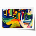 Vibrant Abstract Landscape - Modern Wall Art in Bold Color Palette