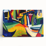 Vibrant Abstract Landscape - Modern Wall Art in Bold Color Palette