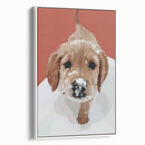 Snow Puppy Nursery Art for Kids - Children's Wall Decor