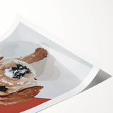 Snow Puppy Nursery Art for Kids - Children's Wall Decor