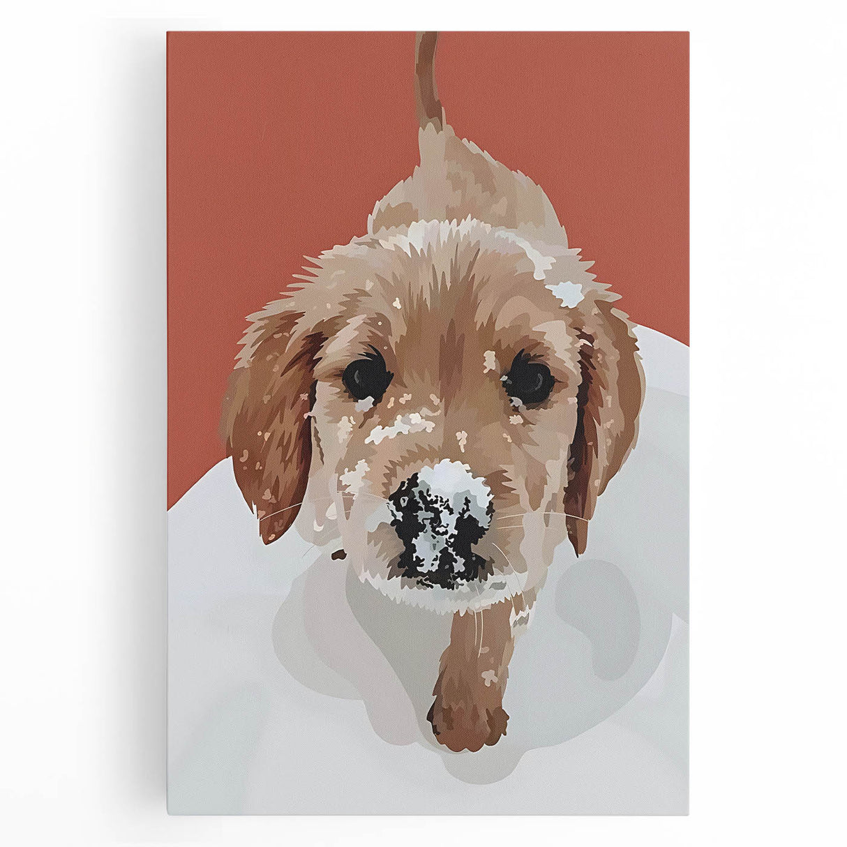 Snow Puppy Nursery Art for Kids - Children's Wall Decor