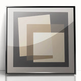 Minimalist Abstract Wall Art – Layered Neutral Square Forms