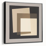 Minimalist Abstract Wall Art – Layered Neutral Square Forms