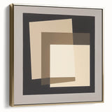 Minimalist Abstract Wall Art – Layered Neutral Square Forms