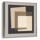 Minimalist Abstract Wall Art – Layered Neutral Square Forms