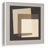 Minimalist Abstract Wall Art – Layered Neutral Square Forms