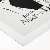 Minimalist Expressionist Wall Art - Monochrome Abstract Design