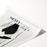 Minimalist Expressionist Wall Art - Monochrome Abstract Design