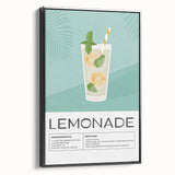 Black and white vintage poster art of a landscape on framed canvas, suitable for bedroom wall decor.