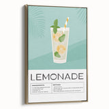 Framed canvas featuring a vintage poster of a black and gold landscape painting, suitable for bedroom decor.