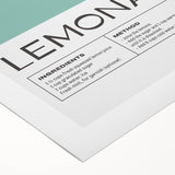 Art Deco poster featuring a stylized cocktail glass, in bold black and gold tones on rolled canvas.