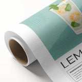 Art Deco poster featuring a stylized cocktail, in pastel shades on rolled canvas, ideal for dining room wall art.