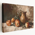 A canvas print featuring an array of colorful fruits, ideal for kitchen wall art.