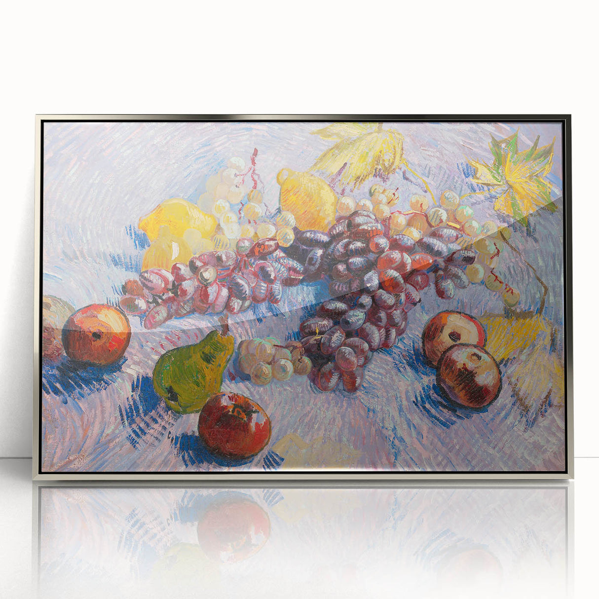 Grapes, Lemons, Pears, and Apples by Van Gogh: Colorful Still Life Art
