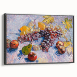 Grapes, Lemons, Pears, and Apples by Van Gogh: Colorful Still Life Art