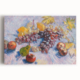 Grapes, Lemons, Pears, and Apples by Van Gogh: Colorful Still Life Art