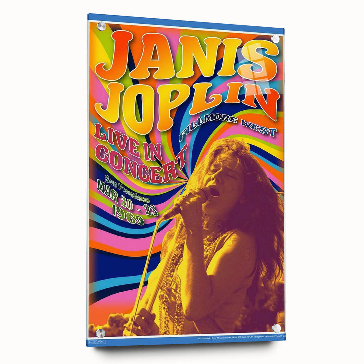 Janis Joplin Retro Wall Art – Vintage 1969 Fillmore West Print