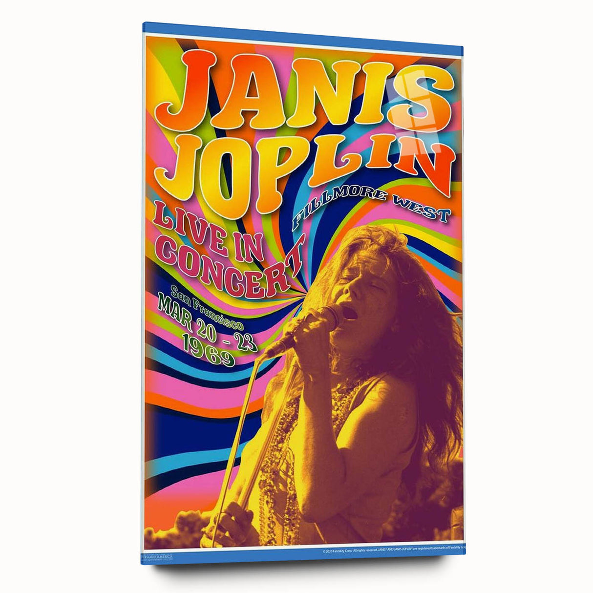 Janis Joplin Retro Wall Art – Vintage 1969 Fillmore West Print