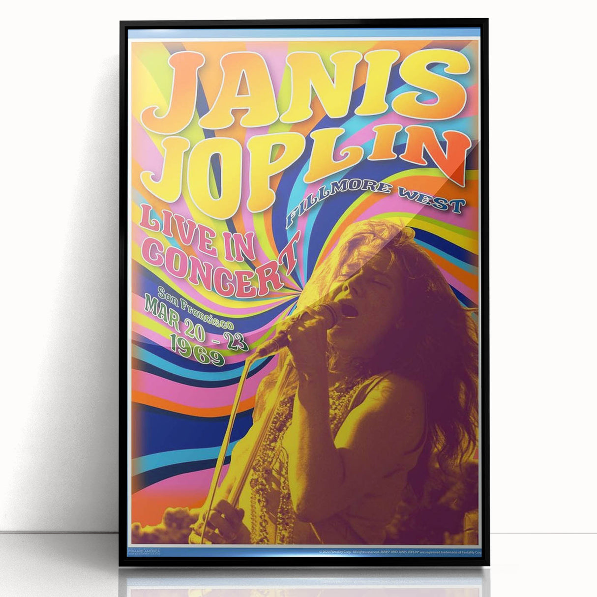 Janis Joplin Retro Wall Art – Vintage 1969 Fillmore West Print