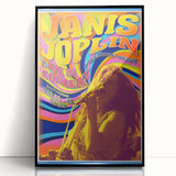 Janis Joplin Retro Wall Art – Vintage 1969 Fillmore West Print