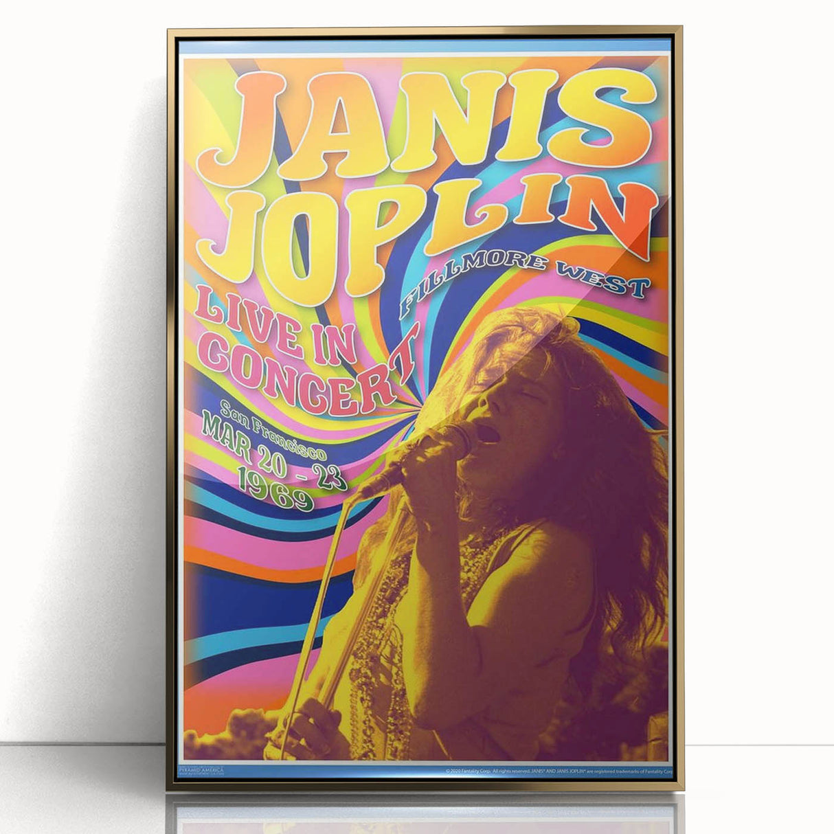 Janis Joplin Retro Wall Art – Vintage 1969 Fillmore West Print