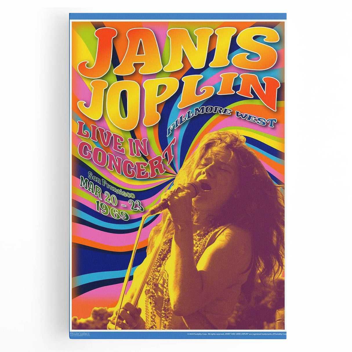 Janis Joplin Retro Wall Art – Vintage 1969 Fillmore West Print