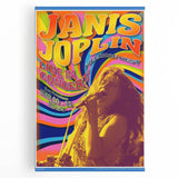 Janis Joplin Retro Wall Art – Vintage 1969 Fillmore West Print