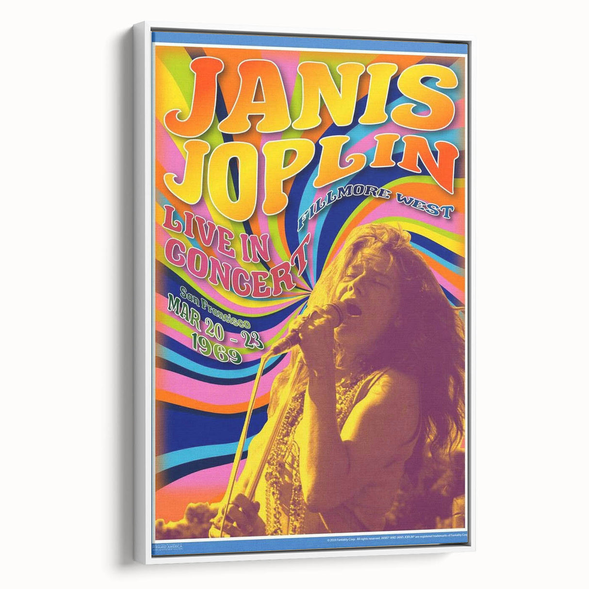 Janis Joplin Retro Wall Art – Vintage 1969 Fillmore West Print