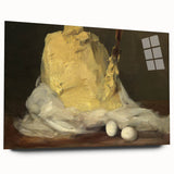 Realism Art Prints - Classical Realism Still Life of Butter and Eggs