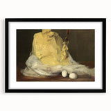 Realism Art Prints - Classical Realism Still Life of Butter and Eggs