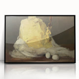 Realism Art Prints - Classical Realism Still Life of Butter and Eggs