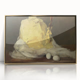 Realism Art Prints - Classical Realism Still Life of Butter and Eggs