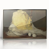 Realism Art Prints - Classical Realism Still Life of Butter and Eggs