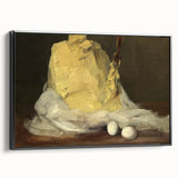 Realism Art Prints - Classical Realism Still Life of Butter and Eggs